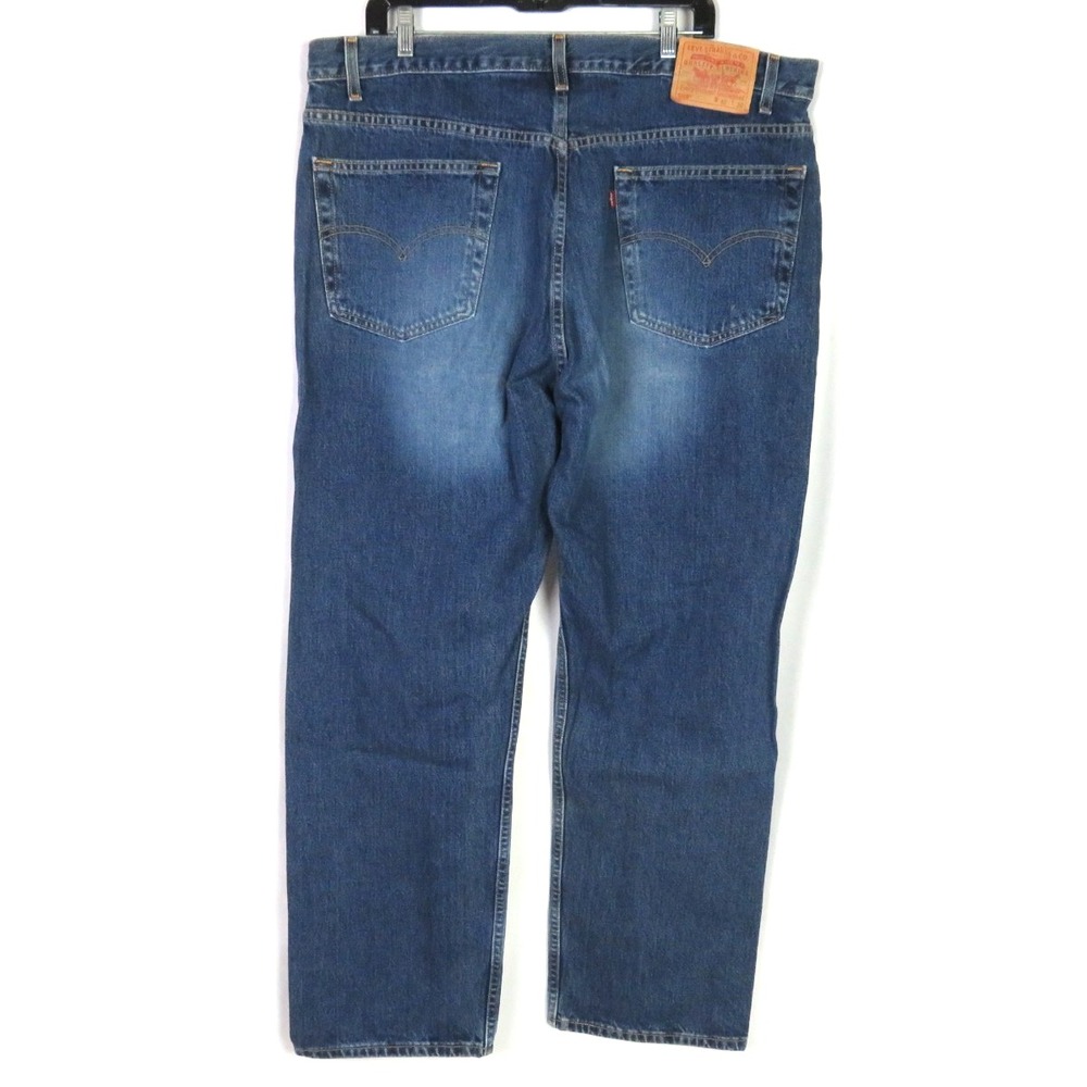Levi's 505 100% Cotton Regular Straight Leg Vintage Denim Jeans Men's 42 X 30